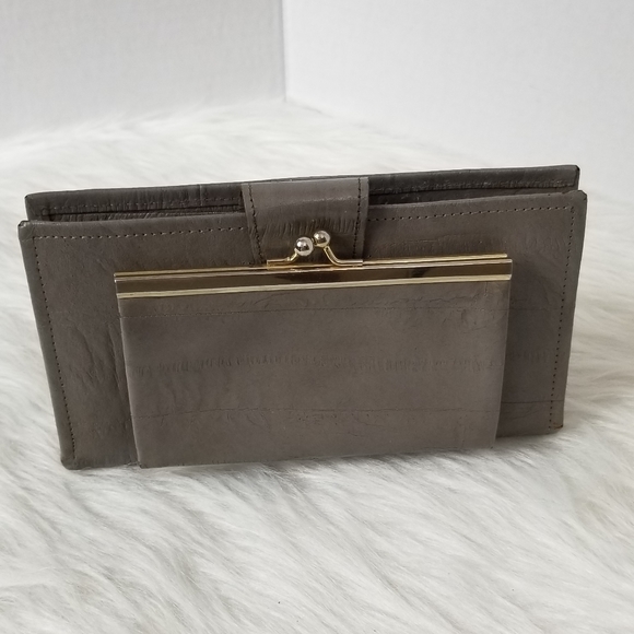 PIERRE CARDIN GREY WALLET COIN CASE - Picture 1 of 9